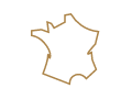 Roues RAR : logo du contour de la carte de France