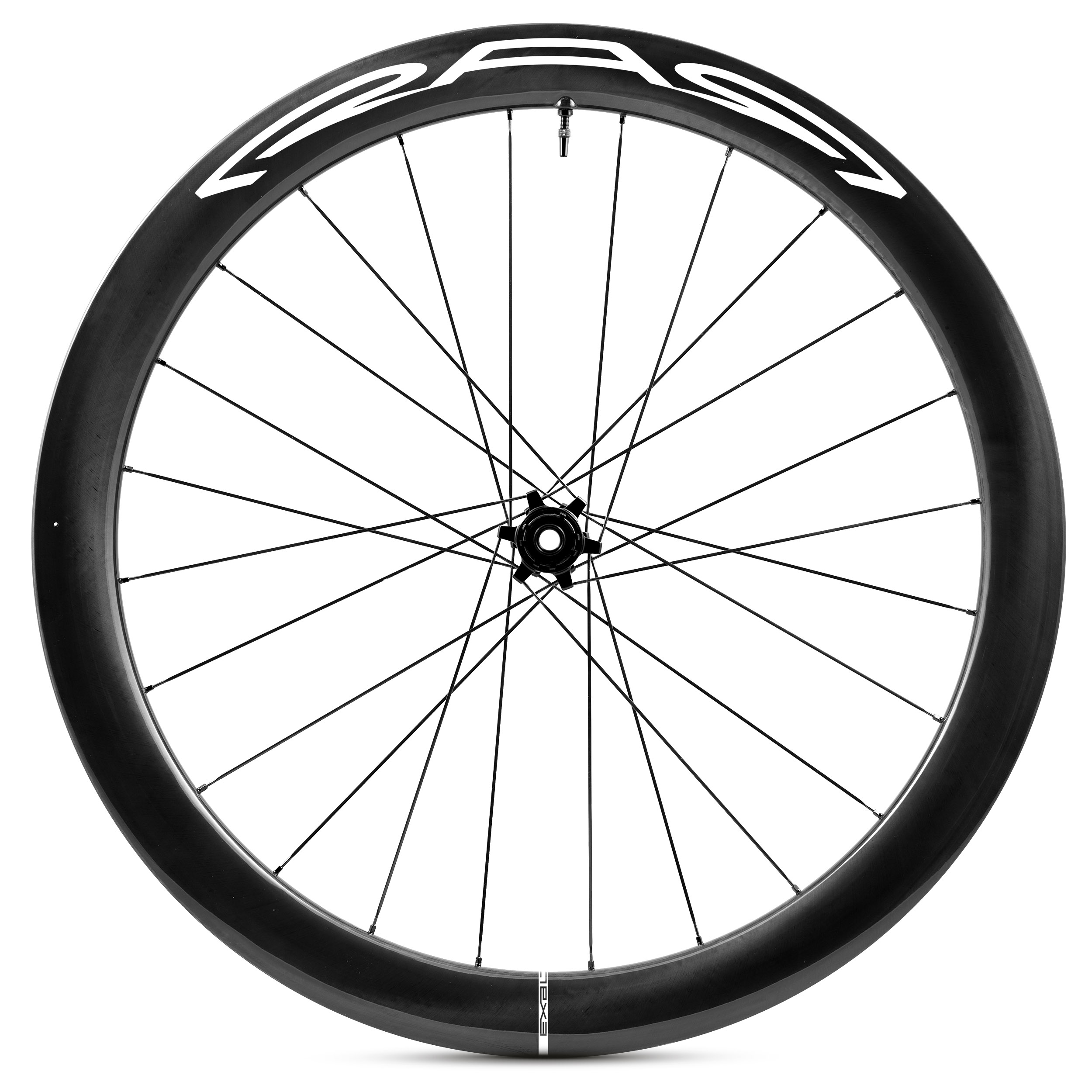 vue de profile d'une roue de vélo légère en carbone RAR Exalt 52